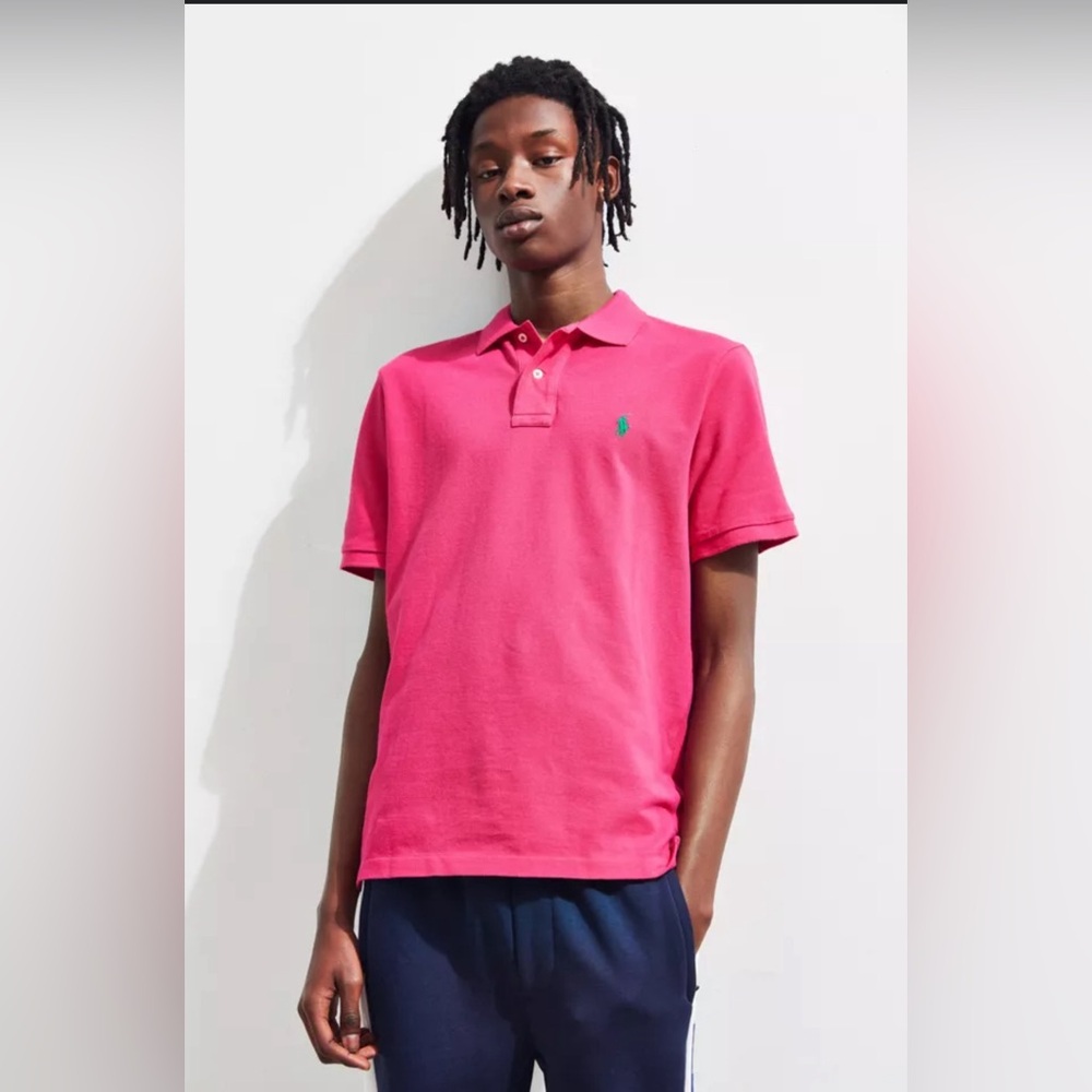 Ralph Lauren Classic Fit Polo Shirt in hot pink‎ XL